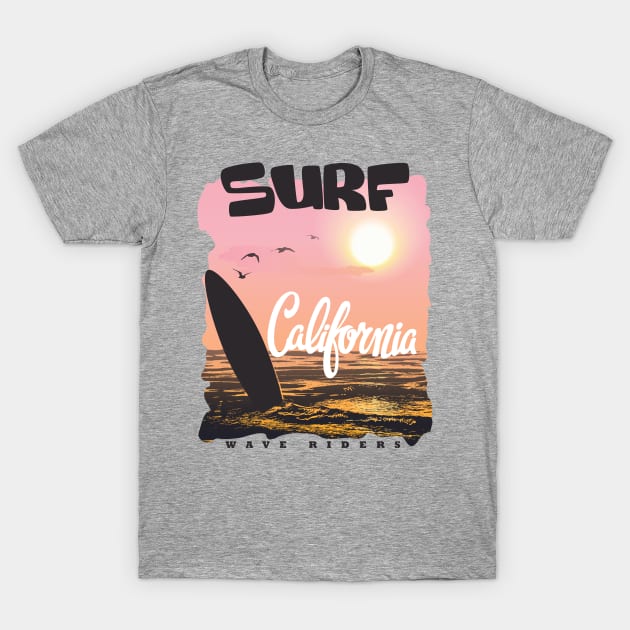 SURFING POPULAR BEACH T-Shirt by zackmuse1